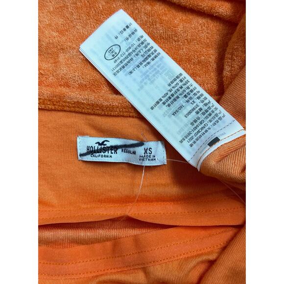 Hollister|Terry Cloth Stretch Mini Dress|Orange|NWOT|SZ XS - Picture 7 of 8